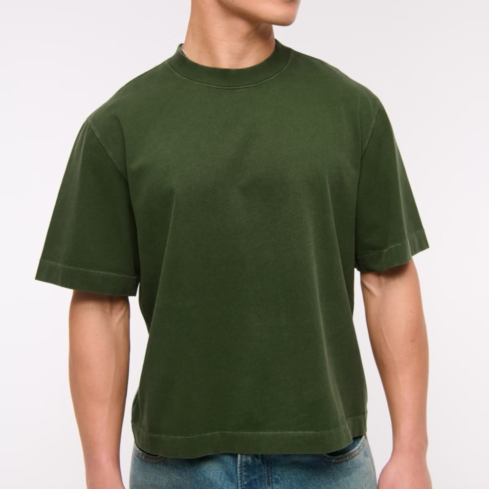 Abercrombie and fitch Heavyweight cropped tee